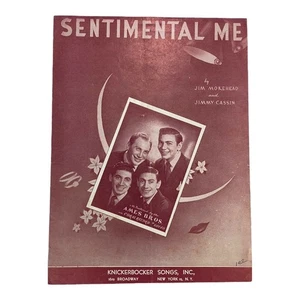 1950 Sentimental Me - Ames Brothers - Vintage Sheet Music - Picture 1 of 3