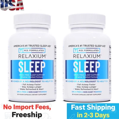 Relaxium® Sleep Support - 60 Capsules, 30 Servings (2 Pack) - Image 1 of 4
