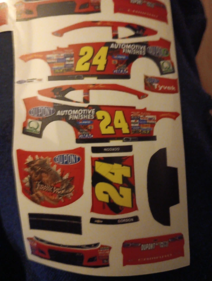 Calcomanías retro de Jeff Gordon Jurassic Park 2023 1/64 pelar y pegar Foto 1 de 1