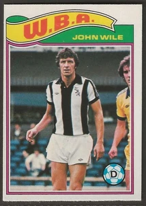 TOPPS-FOOTBALL (ORANGE BACK 1978)-#169- WST BROM WBA - JOHN WILE - Picture 1 of 2