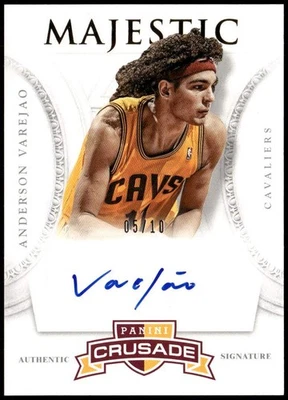 2012-13 Panini Crusade #17 Anderson Varejao Majestic Gold #/10 automático E1 Foto 1 de 2