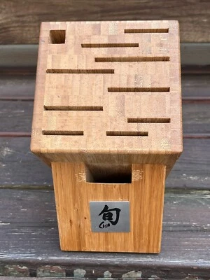 Shun 11 Slot Bamboo Knife Block - Image 1 of 4