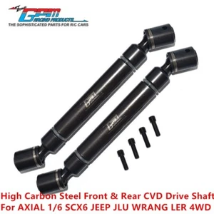 GPM High Carbon Steel Front & Rear CVD Drive Shaft For AXIAL 1/6 SCX6 JEEP US - Picture 1 of 5