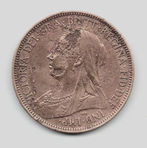 1897 Victorian Halfpenny - Bild 1 von 2