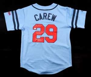 Rod Carew Signed Minnesota Twins Jersey (JSA) 18xAll Star/ Hall of Fame 1991 - Picture 1 of 7