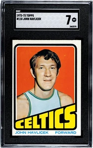 1972-73 Topps Basketball #110 JOHN HAVLICEK SGC 7 Boston Celtics HOF - Picture 1 of 2
