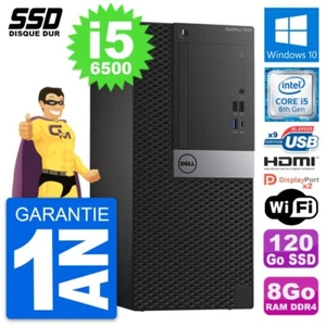 PC tour DELL OptiPlex 7050 Intel i5-6500 RAM 8Go SSD 120Go HDMI Windows 10 Wifi - Bild 1 von 7