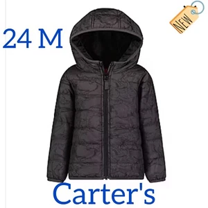Carter's Baby Boys Hooded Water Resistant Midweight Puffer Jacket 24 Months - Picture 1 of 15