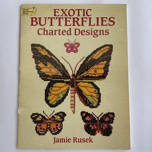 Exotic Butterflies Chartered Designs Jamie Rusek cross stitch needlepoint craft - Picture 1 of 7