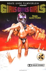Girls Girls Girls 1985 German Adult Movie Poster Wall Art Sexploitation - Picture 1 of 1