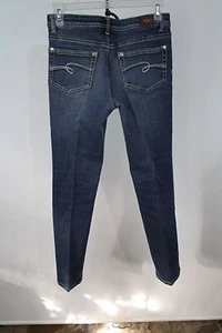 JUSTICE girls Jeans straight stretch medium blue size 10.5 measures 26 x 26 - Picture 1 of 10