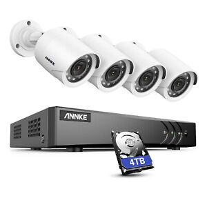 ANNKE Überwachungskamera 8CH 5MP TVI DVR AI Überwachungssystem 2MP Außen Kameras