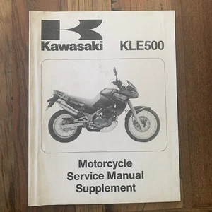 1991 KAWASAKI KLE500 Motorcycle Factory Service Manual Supplement - Picture 1 of 11