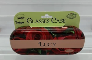 New Women’s Rose Glasses Case & Personalised Name ‘Lucy’ (Cannot Customise) - Picture 1 of 6