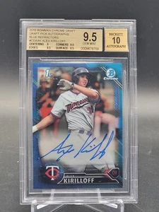 2016 Bowman Chrome #CDAAK ALEX KIRILLOFF BLUE REFRACTOR 018/150 BGS 9.5 10 auto - Picture 1 of 2
