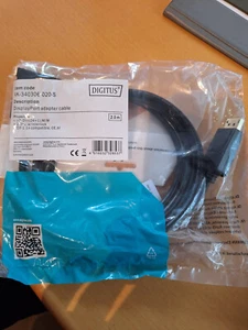 DIGITUS DisplayPort Adapterkabel DP - DVI-D 24+1 2,0 m schwarz - Bild 1 von 1
