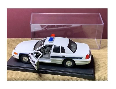 1999 FORD POLICE INTERCEPTOR POLICE CAR "MONROE" 911 DIECAST CAR W/COVERED CASE - Image 1 of 4