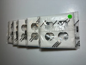 Double Duplex Wall-Plates (5-PACK) (UNBREAKABLE NYLON) 4-3/4" w/Screws Legrand - Picture 1 of 11
