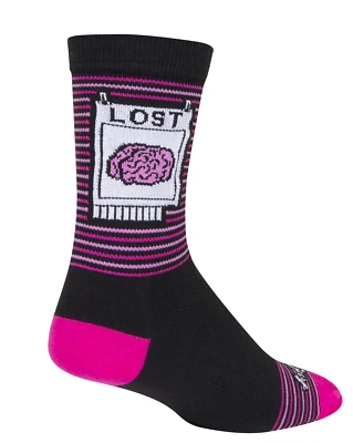 Calcetines - SockGuy - Falta Negro Perdido S/M 6" Crew Ciclismo/Correr NUEVO Foto 1 de 4