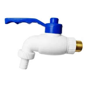 Garten Wasserhahn Gartenhahn Auslaufventil Kunststoff  1/2  Außengewinde Stahl - Bild 1 von 2