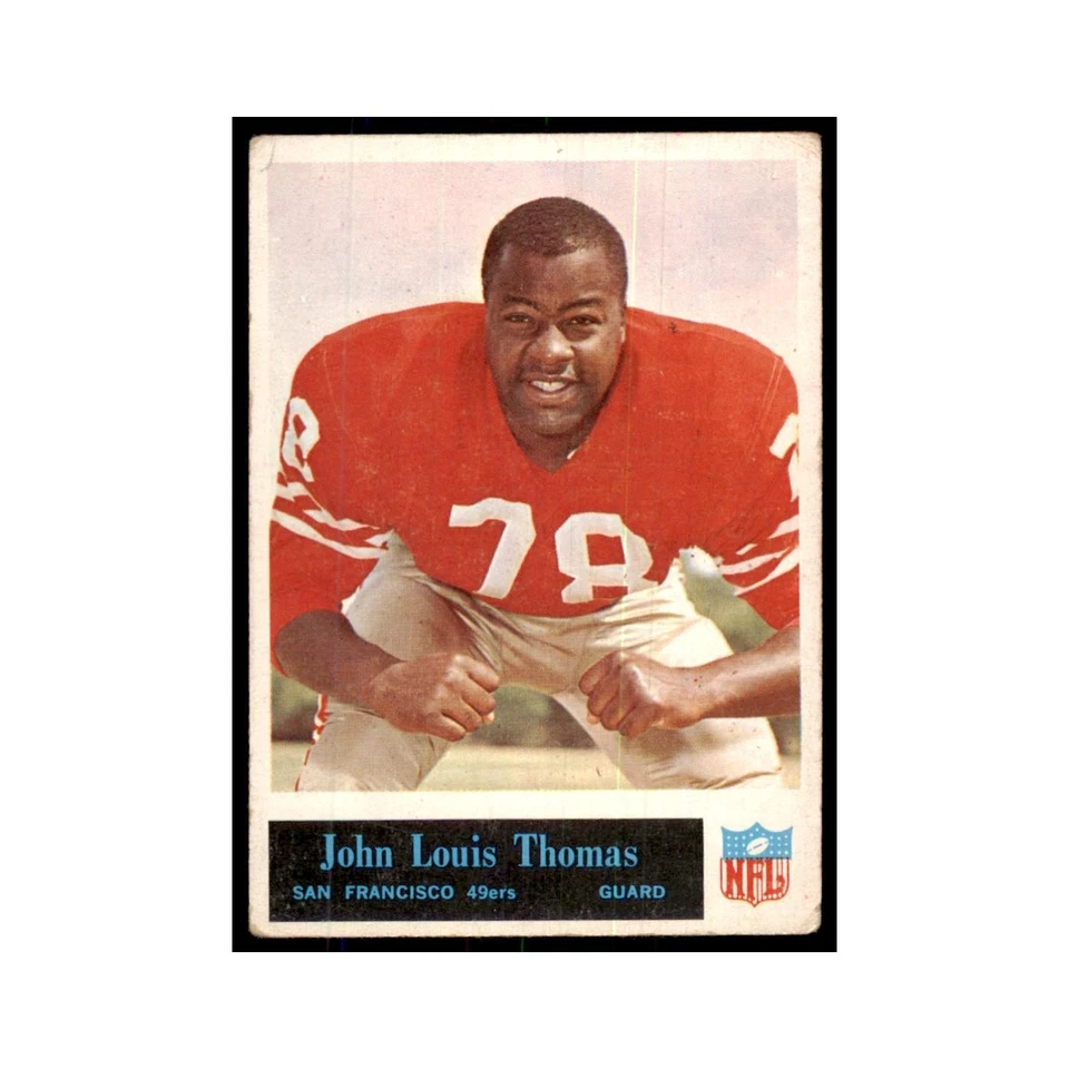 1965 Philadelphia (damaged) John Thomas Football Cards #181 - Image 1 of 3