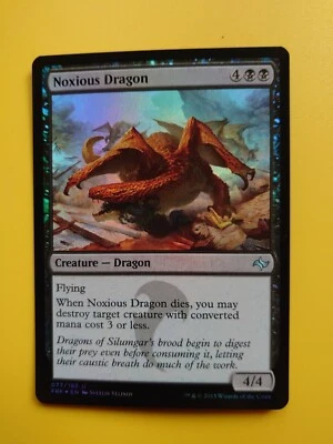 MTG Card.  Noxious Dragon  fate reforged  Black Foil as pictured - Image 1 of 3