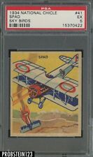 1934 National Chicle Sky Birds #41 Spad PSA 5 EX