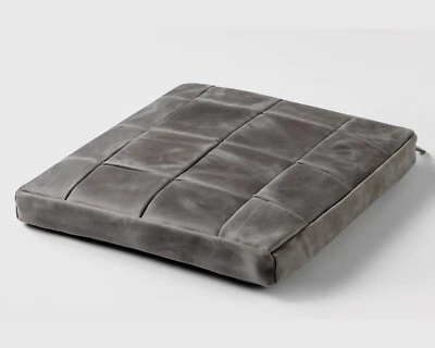 Leather bench seat cushion, Floor pillow 2"/4'' (5-10 cm) thick, Handmade. - Image 1 of 4