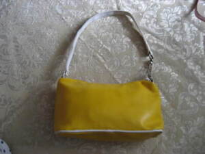 Retro Vintage Mini Yellow Baguette Shoulder Bag