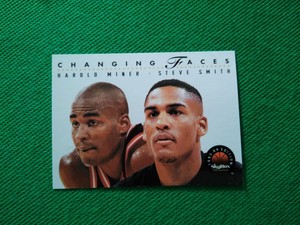 1993-94 SkyBox Premium #305 - Harold Miner / Steve Smith - CF - Miami Heat