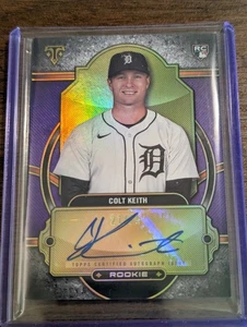 2024 TOPPS TRIPLE THREADS  COLT KEITH AUTO - DETROIT TIGERS 21/75 Rookie Auto - Picture 1 of 7
