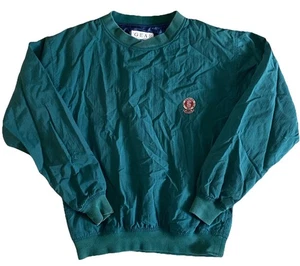 VINTAGE The Standard Club Golf Pullover - Green SC 1867 Nylon Jacket Top SMALL S - Picture 1 of 14