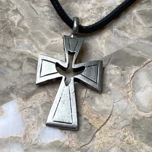 Cross Necklace With Dive Cutout - Picture 1 of 6