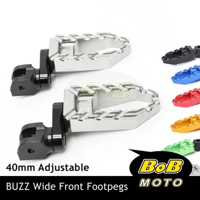 Clavijas de pie BUZZ Rider 40 mm extensibles para Triumph Tiger Explorer ABS Tiger 1200 15-21 Foto 1 de 4