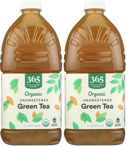 (2 Confezioni) 365 by Whole Foods Market Tè Verde Biologico Non Dolcificato, Non OGM, 64 Oz - Foto 1 di 3
