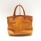 Auth CELINE - Orange PVC Leather Handbag