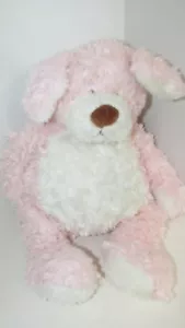Baby Ganz Bellifuls puppy dog plush pink white rattle swirled fur USED - Picture 1 of 11