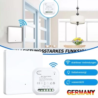 433Mhz 230V Funk Lichtschalter Empfänge An Aus Taster Funkschalter Wandschalter - Bild 1 von 4