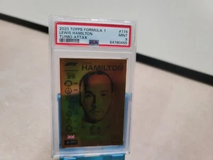 Lewi Hamilton Gold PSA 9 MINT 2020 Topps Formula 1 Turbo Attax #174 - Picture 1 of 6