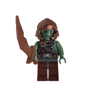 LEGO Minifigure Troll Warrior Fantasy Era Castle Copper Helmet Weapon - Picture 1 of 10