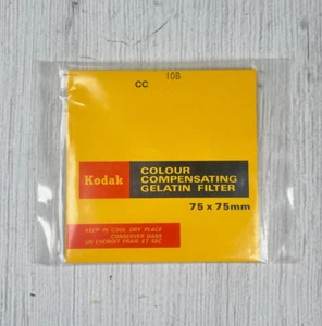 Kodak CC 10B Colour Compensating Gelatin Filter 75x75mm - Sealed - Picture 1 of 2