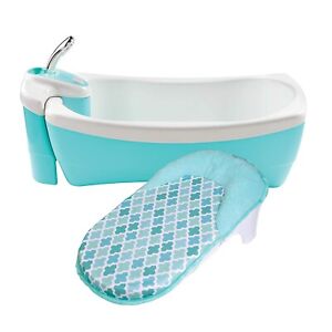 Summer Infant Lil Luxuries Baby Bathtub Whirlpool Bubbling Spa & Shower Blue