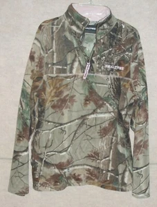 Women's camouflage REAL TREE fleece pull over sweatshirt , size M 8-10 - Picture 1 of 2