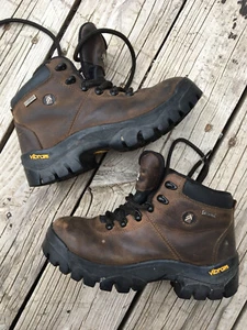 Alpine Design Stealth Brown Leather High Top Waterproof Boots Size 6.5 Women’s - Picture 1 of 12