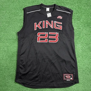 Nike Air KING JAMES Original Team Jersey Black Red Size XL Length +4 - Imagen 1 de 9