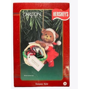 Carlton Cards Hershey's Yummy Yule Bear Ornament - Picture 1 of 10