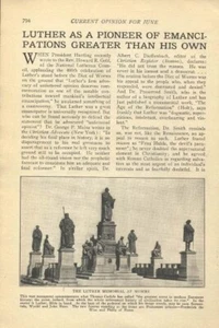 Martin Luther Diet of Worms Pioneer of Emancipations 1921 Vintage Old Article - Picture 1 of 1