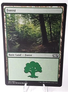 MTG - M15 - Forest - #267 - Lightly Played - Picture 1 of 5