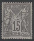 FRANCE STAMP TIMBRE YVERT N° 77 " SAGE 15c GRIS TYPE II " NEUF xx A VOIR  P063