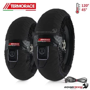 Coppia termocoperte moto radiali Termorace Tech 2XL nere 120-180/200 - Imagen 1 de 5